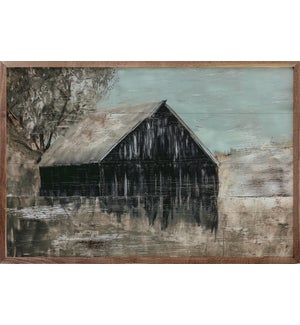 Old Black Barn By Morgan Adams